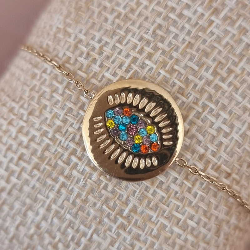 Bijou fantaisie femme doré élégant et coloré