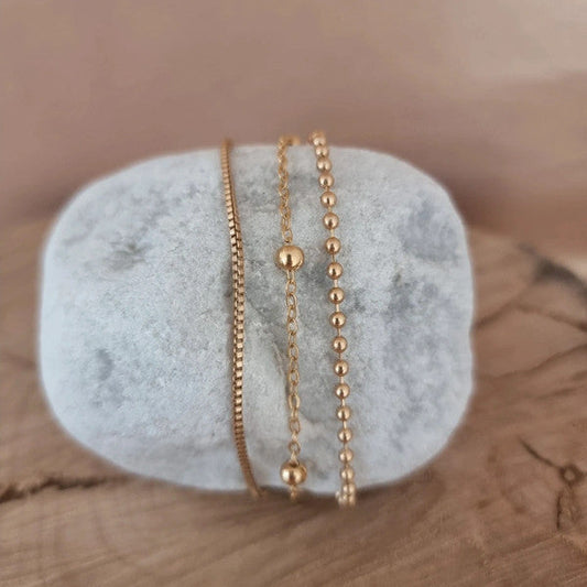 Bracelet Trio CAMILLE - [Acier inoxydable Missza]